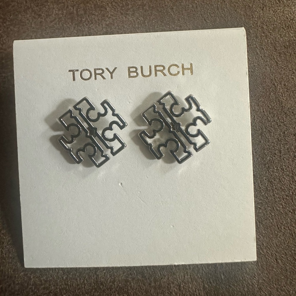 Tory Burch Silver Earrings